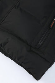 Doudoune matelassée noir à capuche MASSON