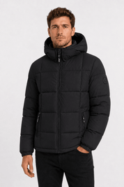 Doudoune matelassée noir DELVAUX