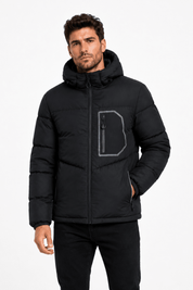 Doudoune matelassée noir ELLIS