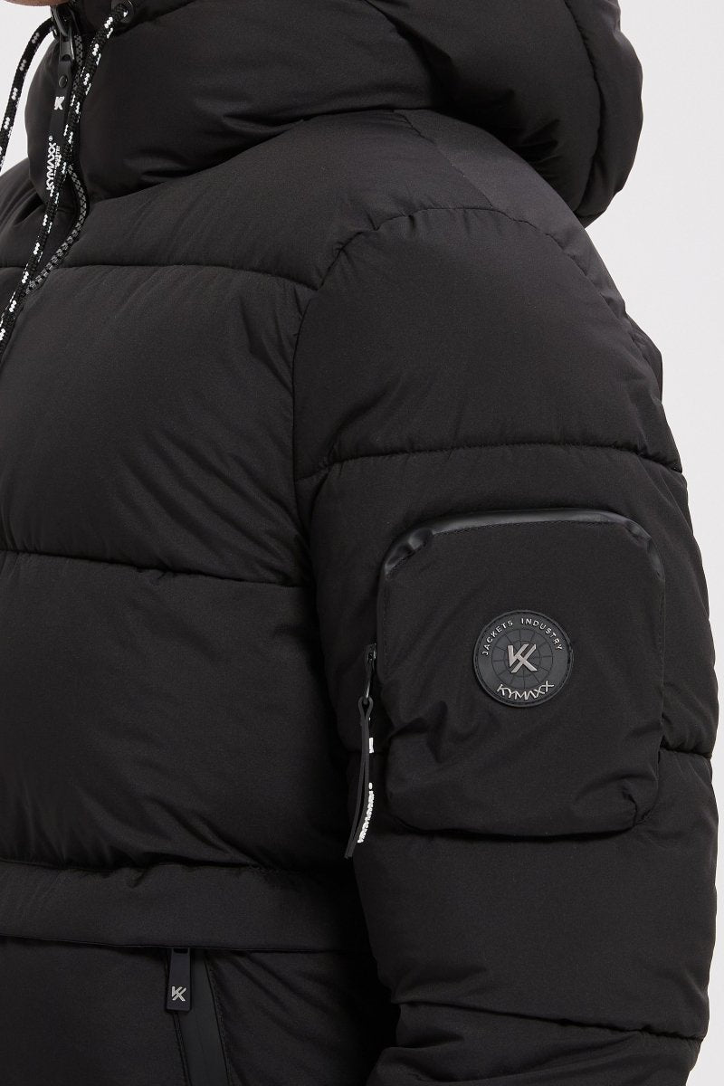 Doudoune noir homme à capuche CHARLES