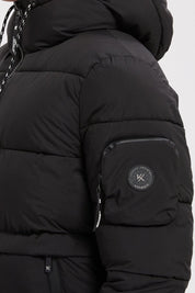Doudoune noir homme à capuche CHARLES