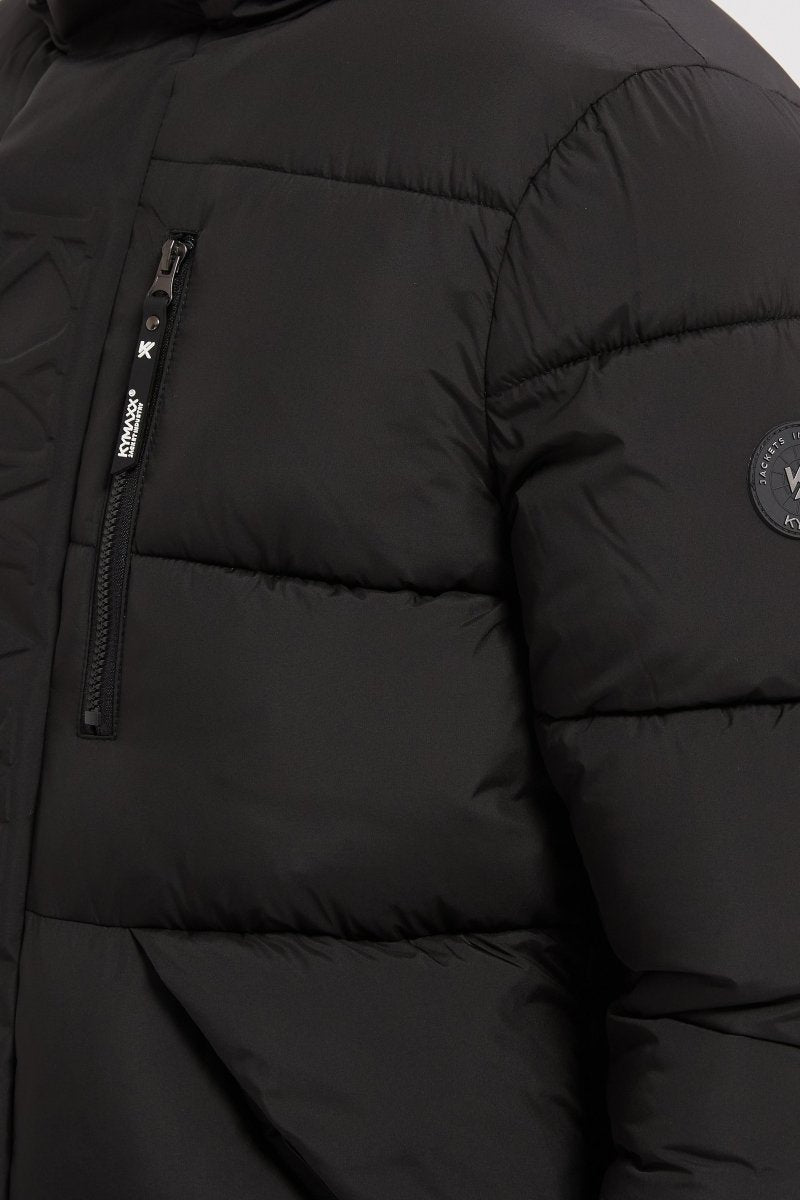 Doudoune noir homme à capuche EUGÈNE