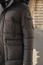 Doudoune noir homme à capuche GÉRARD