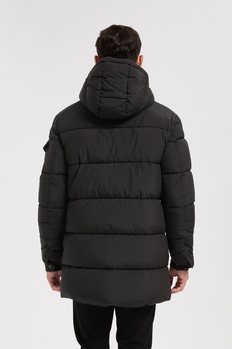 Doudoune noir homme à capuche GÉRARD