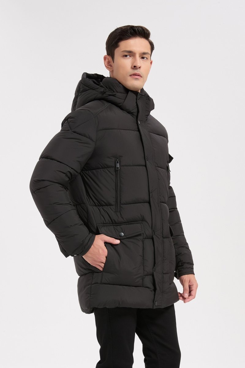 Doudoune noir homme à capuche GÉRARD