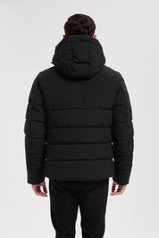 Doudoune noir homme à capuche GILLES