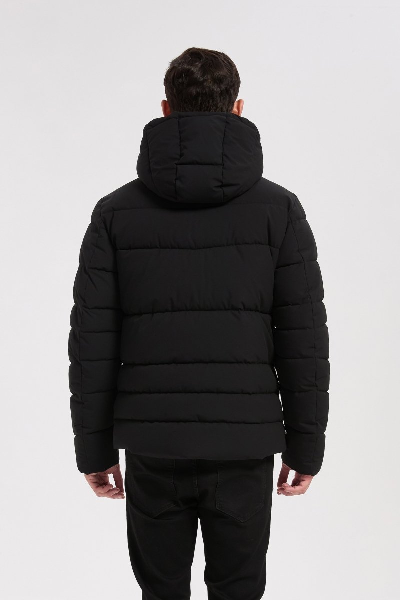 Doudoune noir homme à capuche HONORÉ