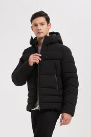 Doudoune noir homme à capuche HONORÉ