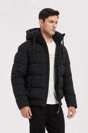Doudoune noir homme à capuche MARC