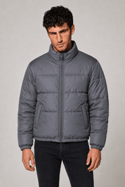 Doudoune oversize gris MINO