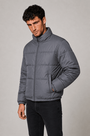 Doudoune oversize gris MINO