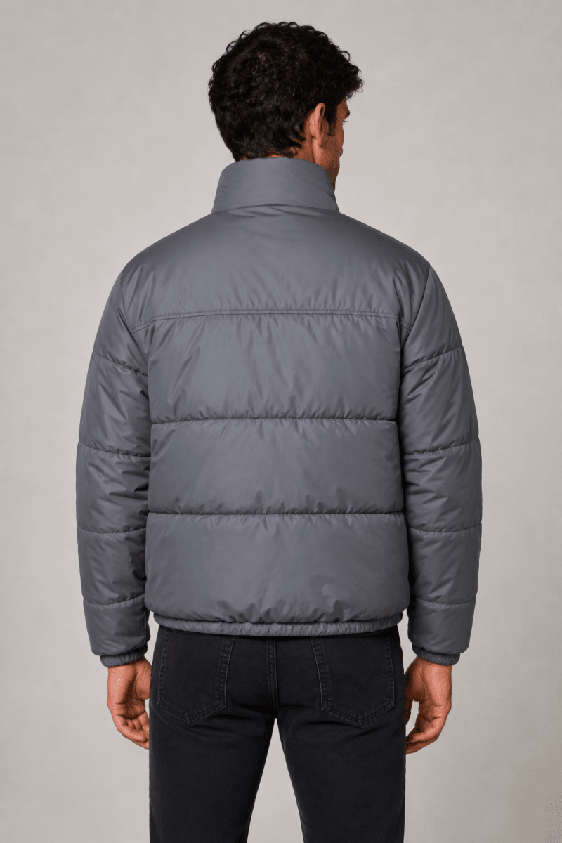 Doudoune oversize gris MINO