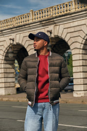 Doudoune réversible vert foncé homme BENSON