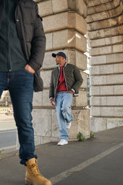 Doudoune réversible vert foncé homme BENSON