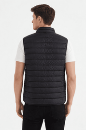 Doudoune sans manches à matière recyclée noir SAMUEL