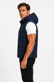 Doudoune sans manches bleu foncé homme CHALTON