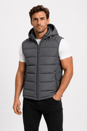 Doudoune sans manches gris foncé homme CHALTON