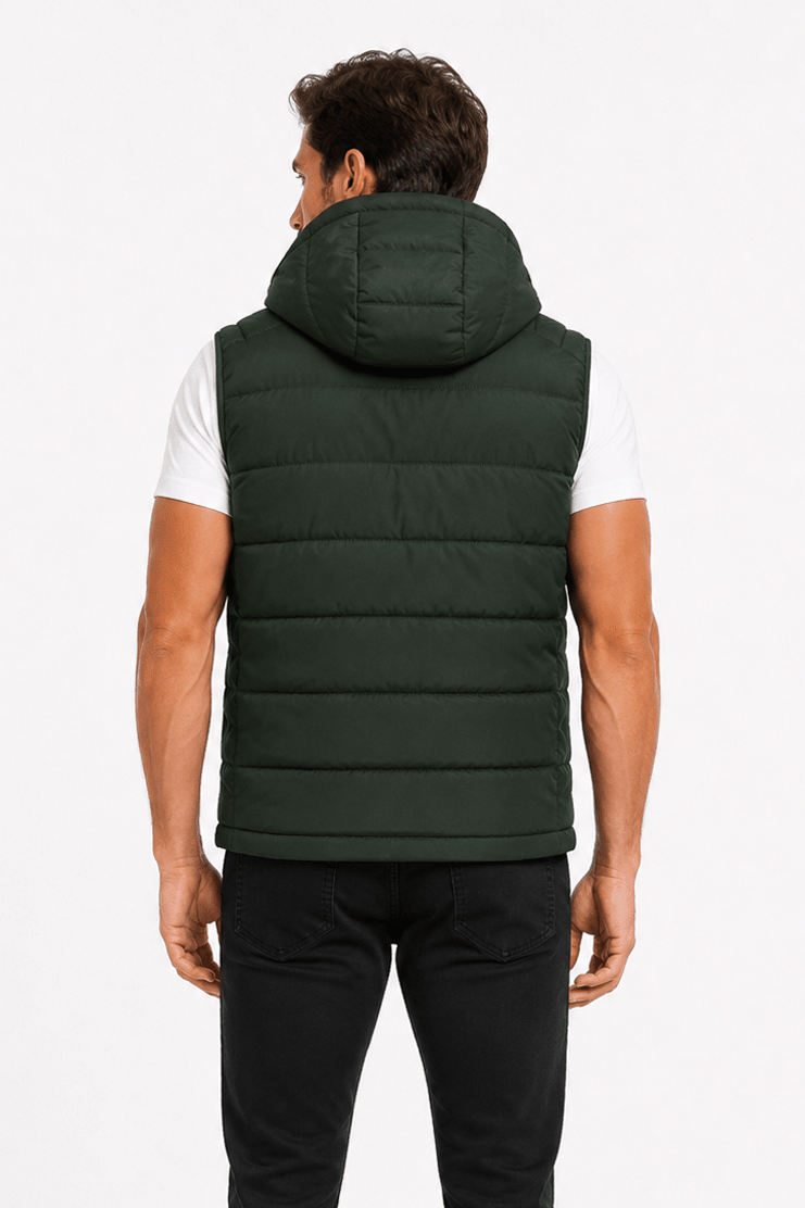 Doudoune sans manches vert foncé homme CHALTON