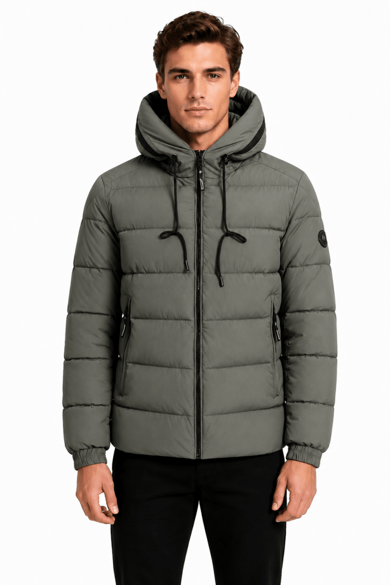 Doudoune vert homme à capuche HANCOCK