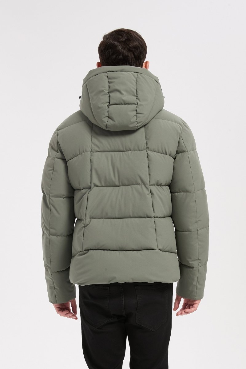 Doudoune vert homme à capuche HENRI