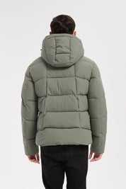 Doudoune vert homme à capuche HENRI