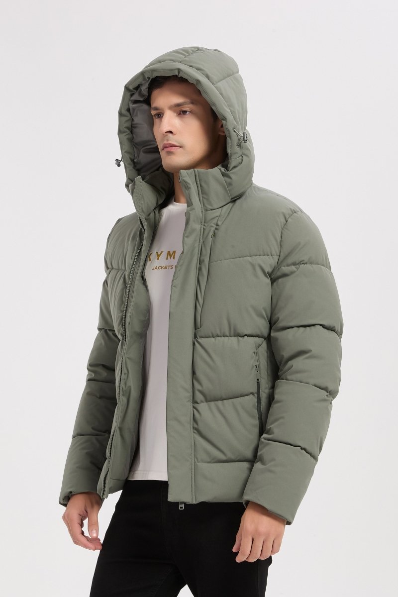 Doudoune vert homme à capuche HENRI