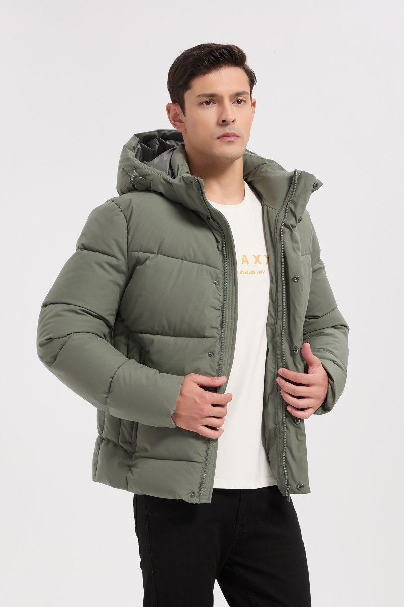 Doudoune vert homme à capuche HENRI