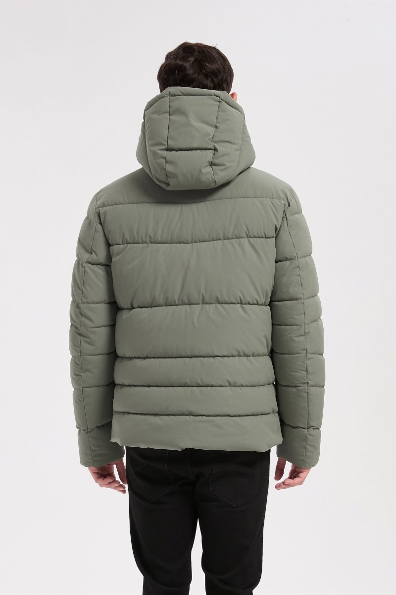 Doudoune vert homme à capuche HONORÉ