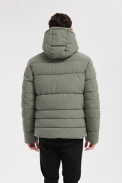 Doudoune vert homme à capuche HONORÉ