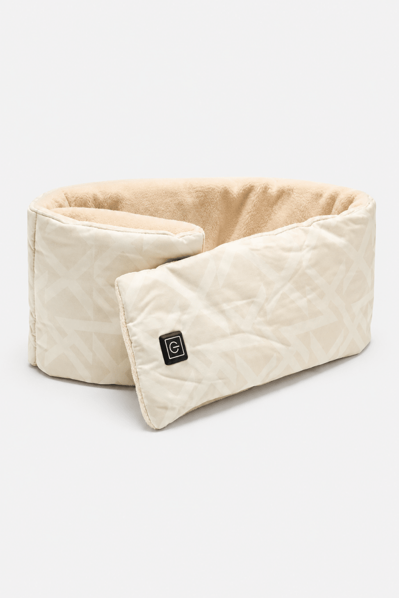 Écharpe beige chauffante hiver