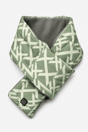 Écharpe verte chauffante hiver