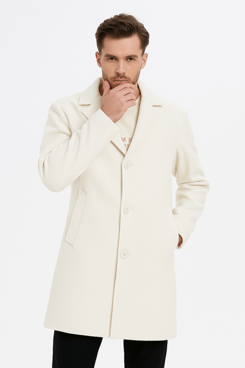 Manteau long feutré FLORIN