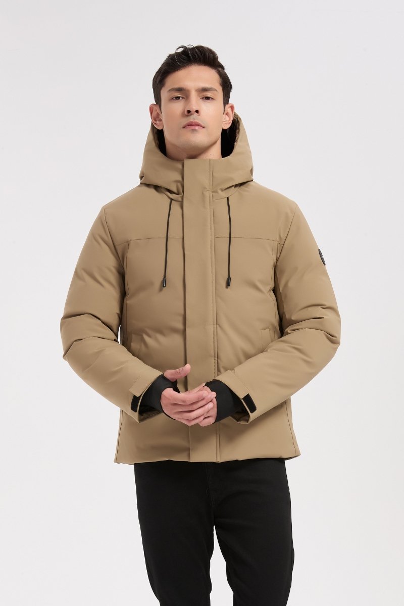 Parka beige homme à capuche GILBERT