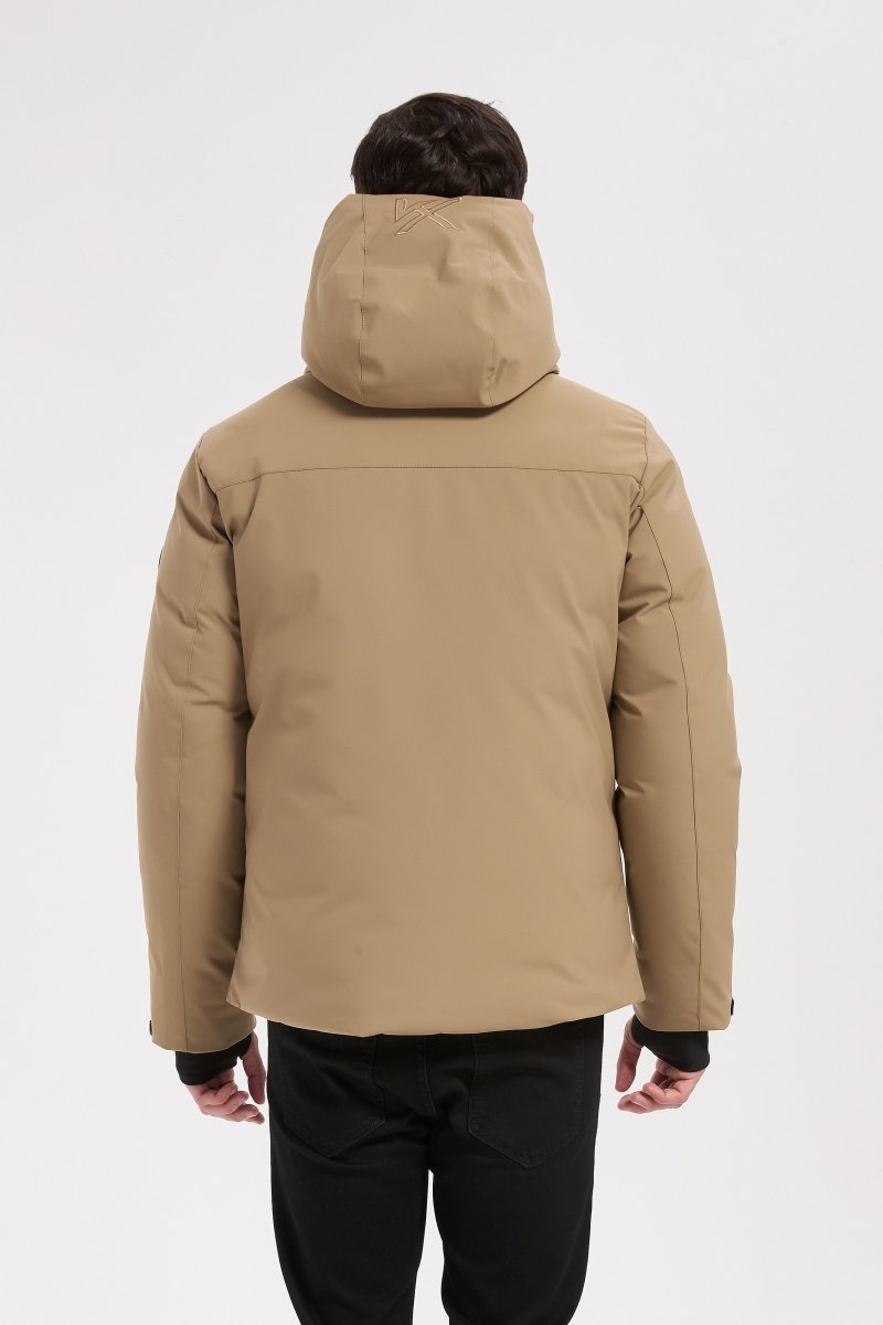 Parka beige homme à capuche GILBERT