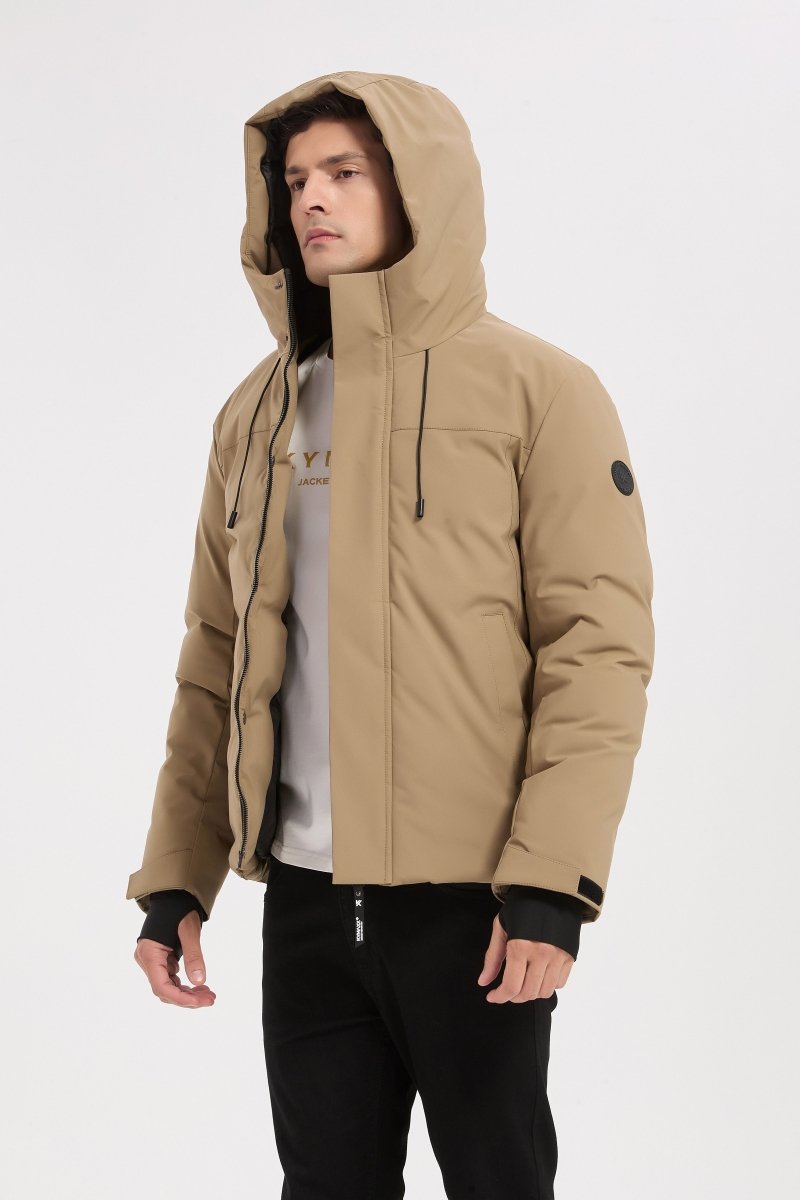 Parka beige homme à capuche GILBERT