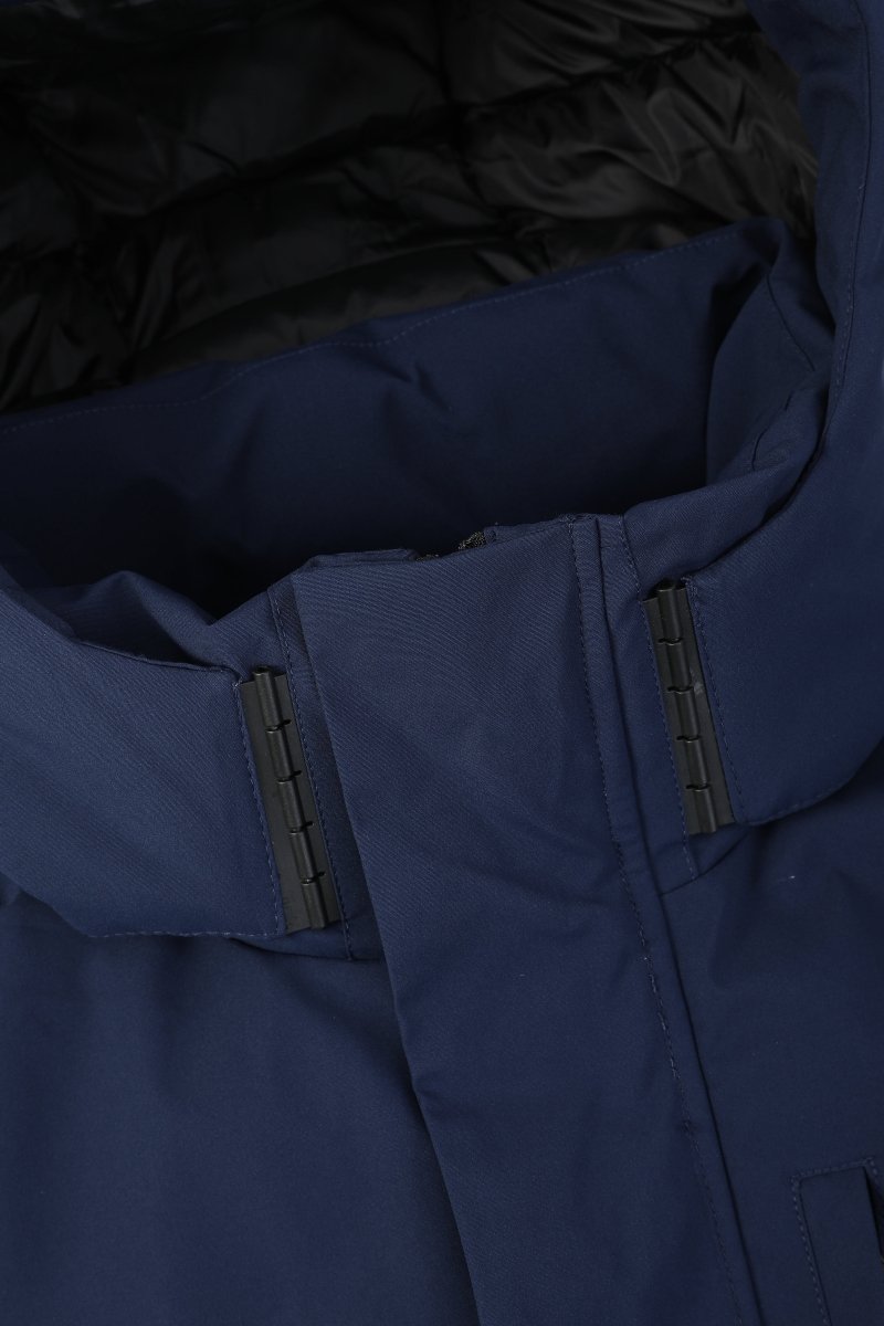 Parka bleu foncé homme à capuche FIELD