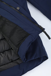 Parka bleu foncé homme à capuche FIELD