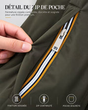 Parka courte fourrée kaki JARVIS