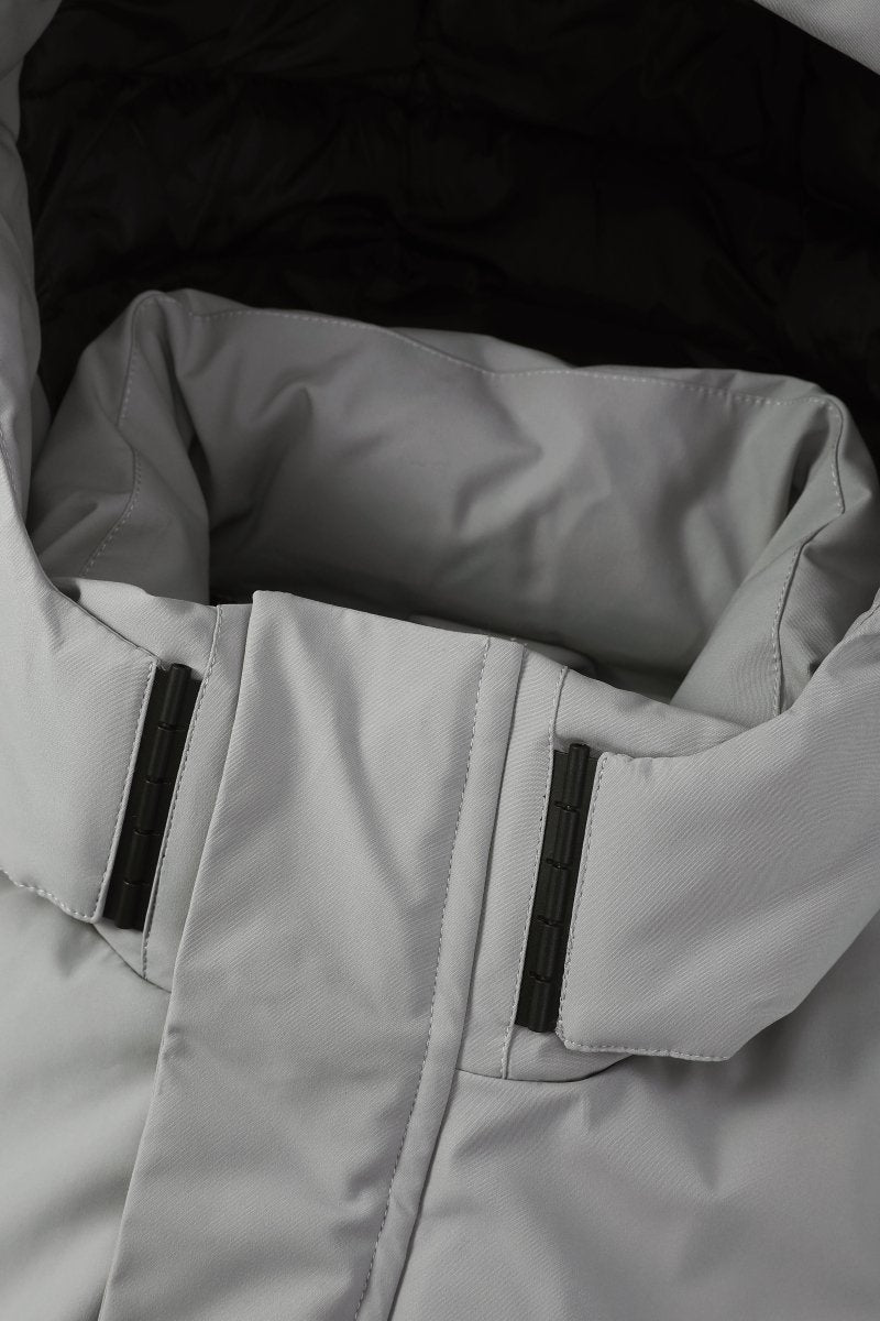 Parka gris clair homme à capuche FIELD