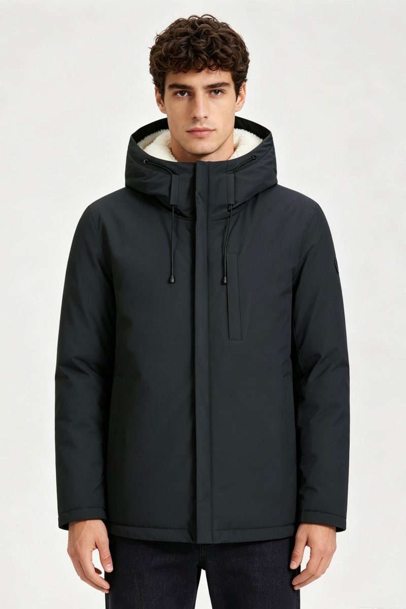 Parka gris foncé homme doublée sherpa LOÏC