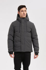 Parka gris homme à capuche GILBERT