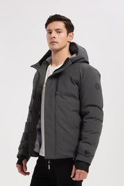 Parka gris homme à capuche GILBERT