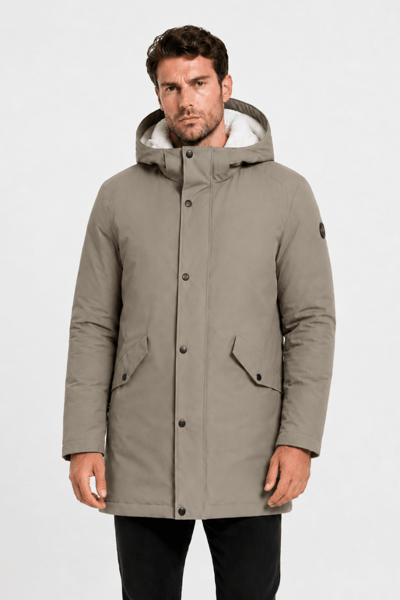 Parka longue beige doublée sherpa JOHNSTON