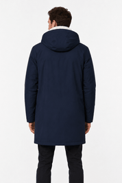 Parka longue bleu marine LAUNAY