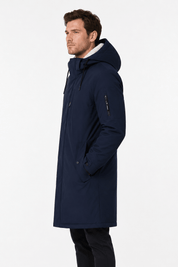 Parka longue bleu marine LAUNAY