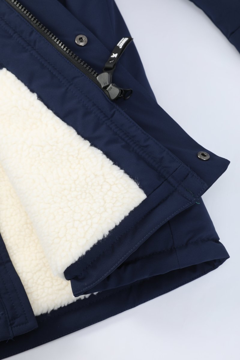 Parka longue bleu marine LAUNAY