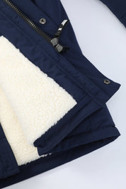Parka longue bleu marine LAUNAY