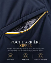 Parka longue fourré marine JONNY