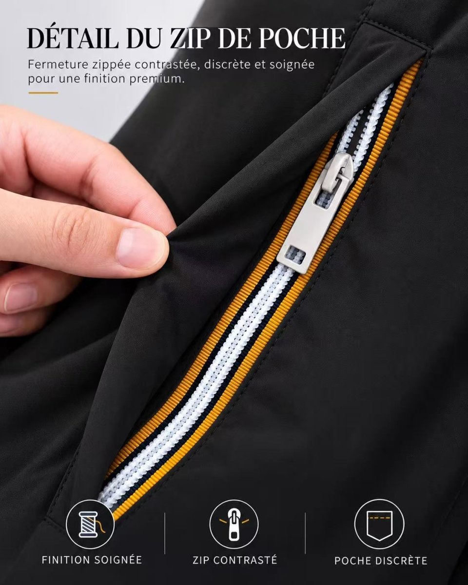 Parka longue fourré noir JONNY