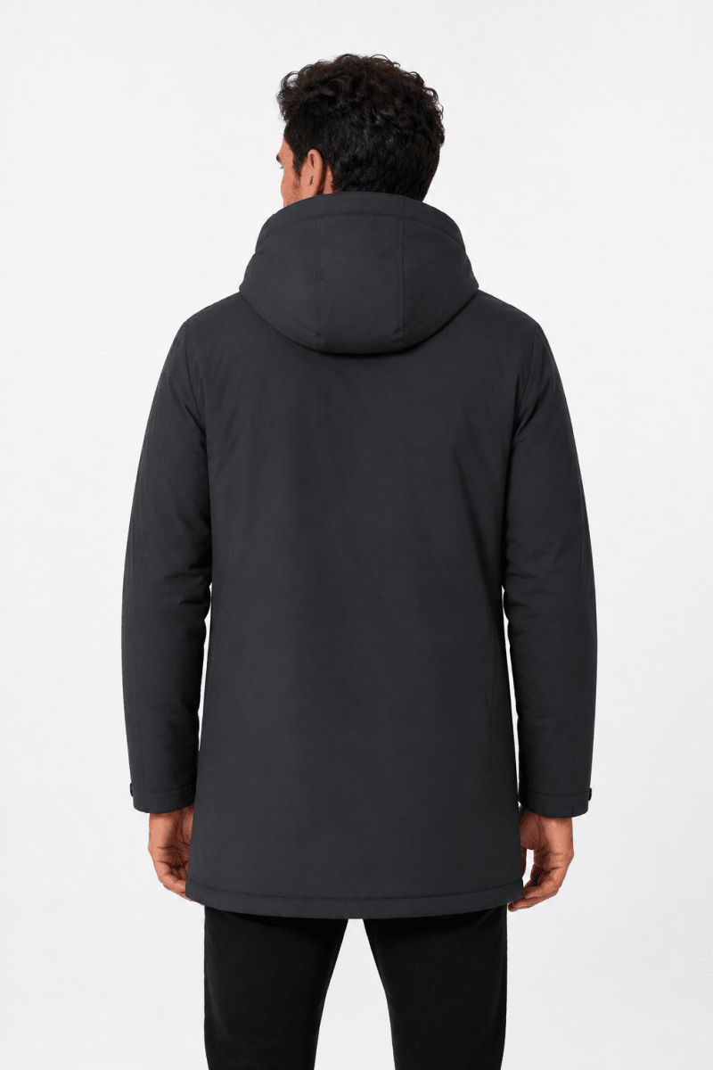 Parka longue gris foncé LAUNAY